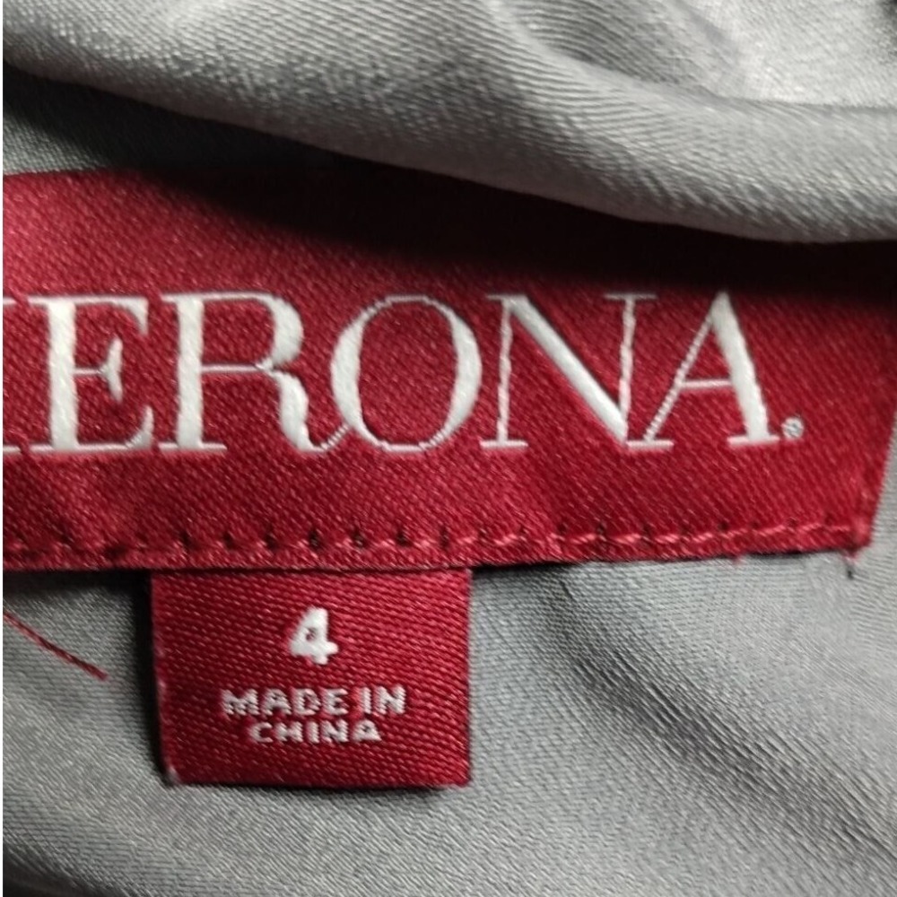 Merona Gray One Shoulder Dress Party‎ Cocktail Ruched Size 4 - Picture 4 of 9